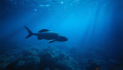 Fototapeta premium deep sea ocean fish