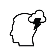 Depression vector icon