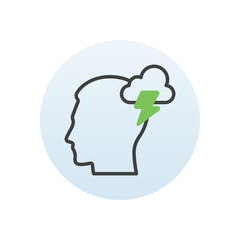 Depression vector icon