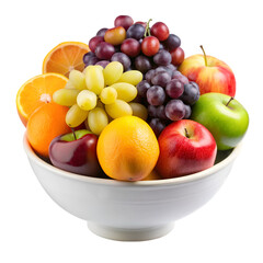 a bowl of fruits