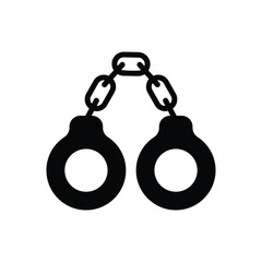 Handcuffs  vector icon