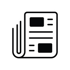Newspaper vector icon
