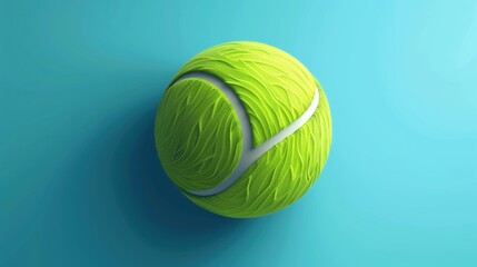 Green tennis balls on blue background,Tennis balls lying on tennis court and the net sport,Closeup,healthy lifestyle,outdoor sport and hobbies,activity,selective focus,sport day.