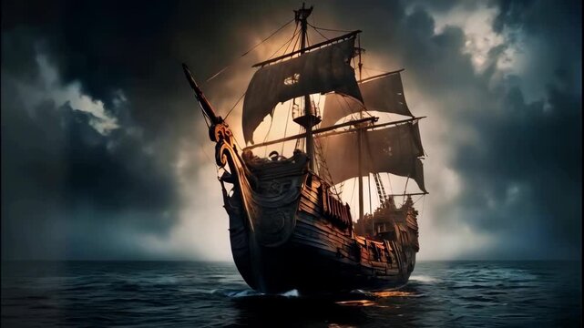 ancient pirate ship