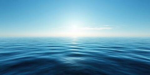 Close-up of an empty banner floating in a calm ocean under a clear sky during daylight
