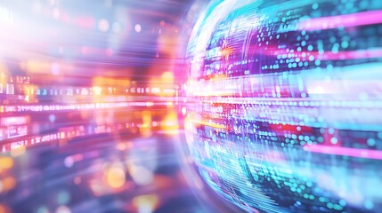 Abstract Digital Globe Technology Background