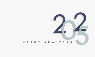 2025 Happy New Year greeting Card