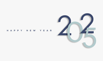 2025 Happy New Year greeting Card