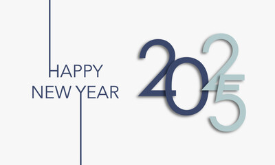 2025 Happy New Year greeting Card