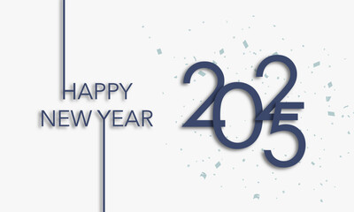 2025 Happy New Year greeting Card