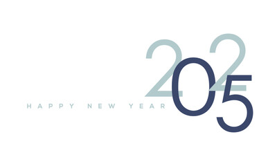 2025 Happy New Year greeting Card