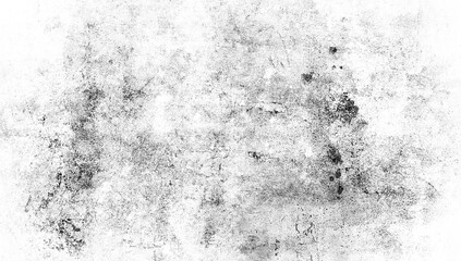 Black and white scratched grunge isolated on background, old film effect. Distressed retro paper abstract stock illustration cracked texture overlays for space or text.
