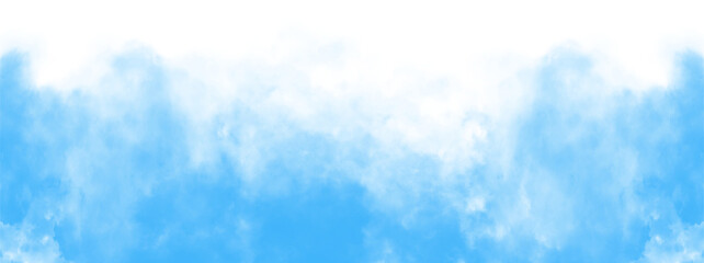 Blue Color Fog or smoke isolated transparent background. White vector cloudiness, mist or smog background. PNG image