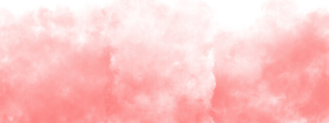 Red Color Fog or smoke isolated transparent background. White vector cloudiness, mist or smog background. PNG image