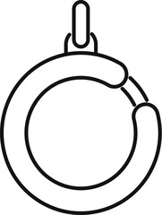 Round smart tracker device for luggage showing location is attached to a suitcase