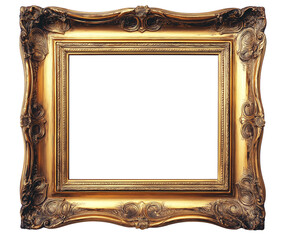 antique gold frame, vintage antique golden picture frame