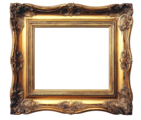 antique gold frame, vintage antique golden picture frame