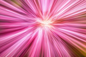 A vibrant burst of pink rays radiating outward, creating a dynamic and energetic visual effect.