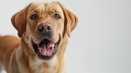 Full body dog isolated on white background