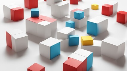 Obraz premium 3d render of a cube