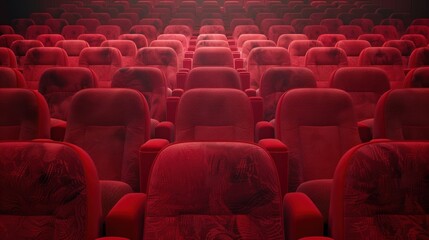 Fototapeta premium Empty Movie Theater Seats
