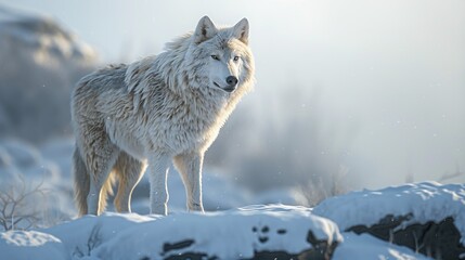 Photographer photo of a gray wolf in the wild