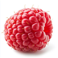Red Raspberry, Isolated on white background