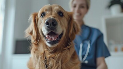 Cute dog photographed in a studio on a plain backdrop