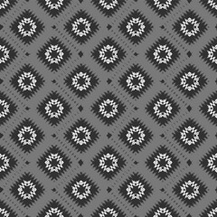 seamless pattern black and white cross check pattern background.