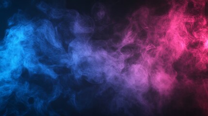 Abstract pink and blue smoke overlay effect on a dark background.