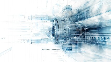 Fototapeta premium Abstract Futuristic Technology Background