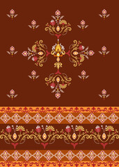 Classic Damask Seamless Pattern - Vector Illustration for Elegant Textile Design