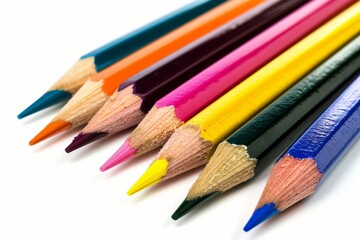 crayons de couleur, fourniture scolaire pour la rentrée des classes, ia générative