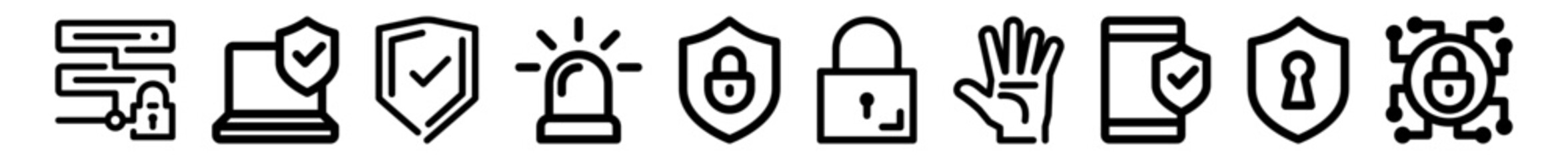 Security icon set.eps