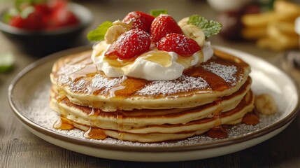 Delicious Stack of Pancakes