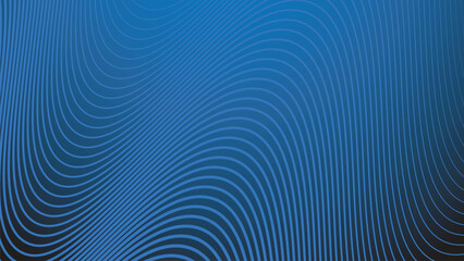 Blue gradient background with stripes curve line for backdrop or presentation