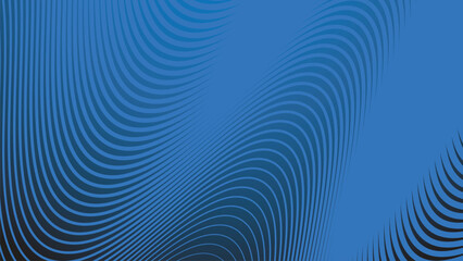 Blue gradient background with stripes curve line for backdrop or presentation