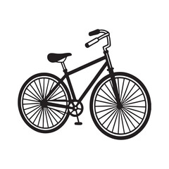 Fototapeta premium Bicycle Clip Art Silhouette.