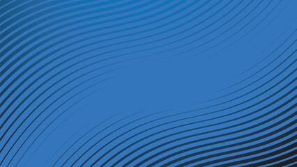 Blue gradient background with stripes curve line for backdrop or presentation