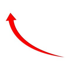 3d red arrow