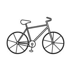  Simple and Clean Bicycle Clip Art outline.