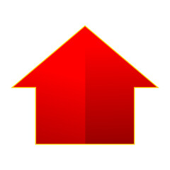 red up arrow icon