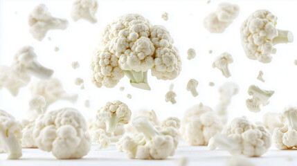 cauliflower isolated on white background