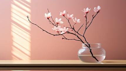 cherry blossom in vase