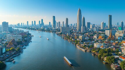 Obraz premium Aerial View of Bangkok