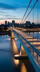 Obraz premium a bridge with city