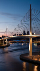 Obraz premium the bridge is a bridge that spans river