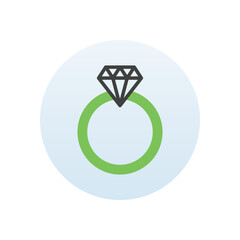 Rings vector icon