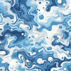 Fototapeta premium abstract blue background with waves