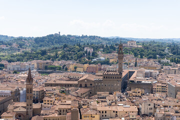 Obraz premium Vue aérienne de Florence depuis le Duomo